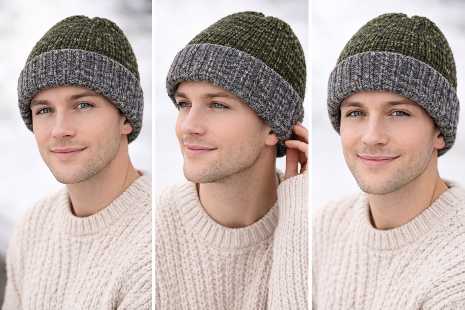 Dark Green Knit Hat