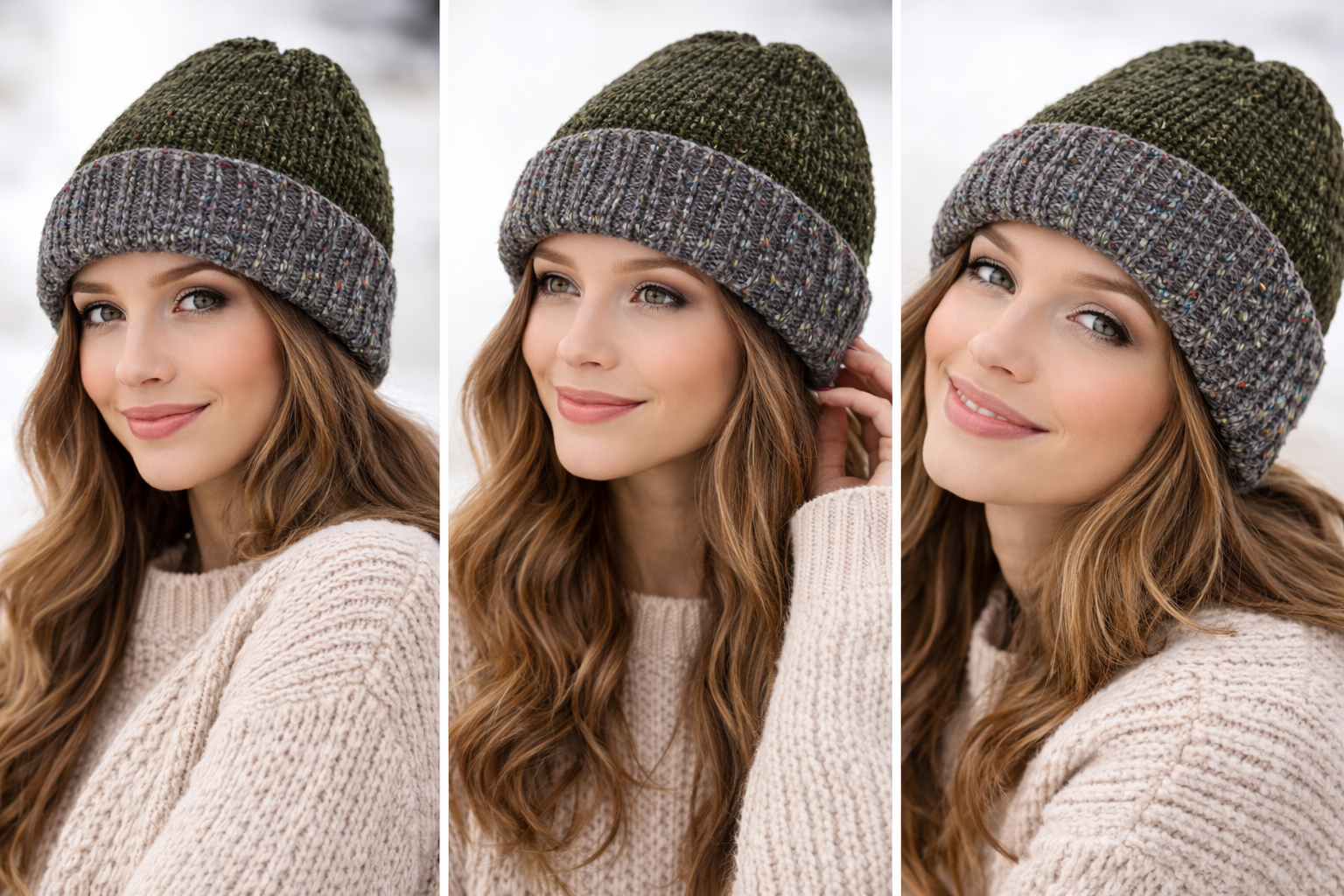 Dark Green Knit Hat