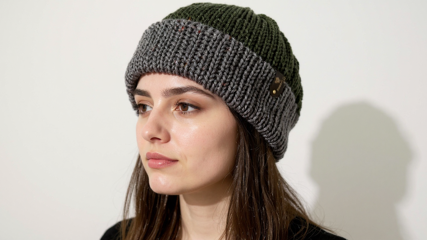 Dark Green Knit Hat
